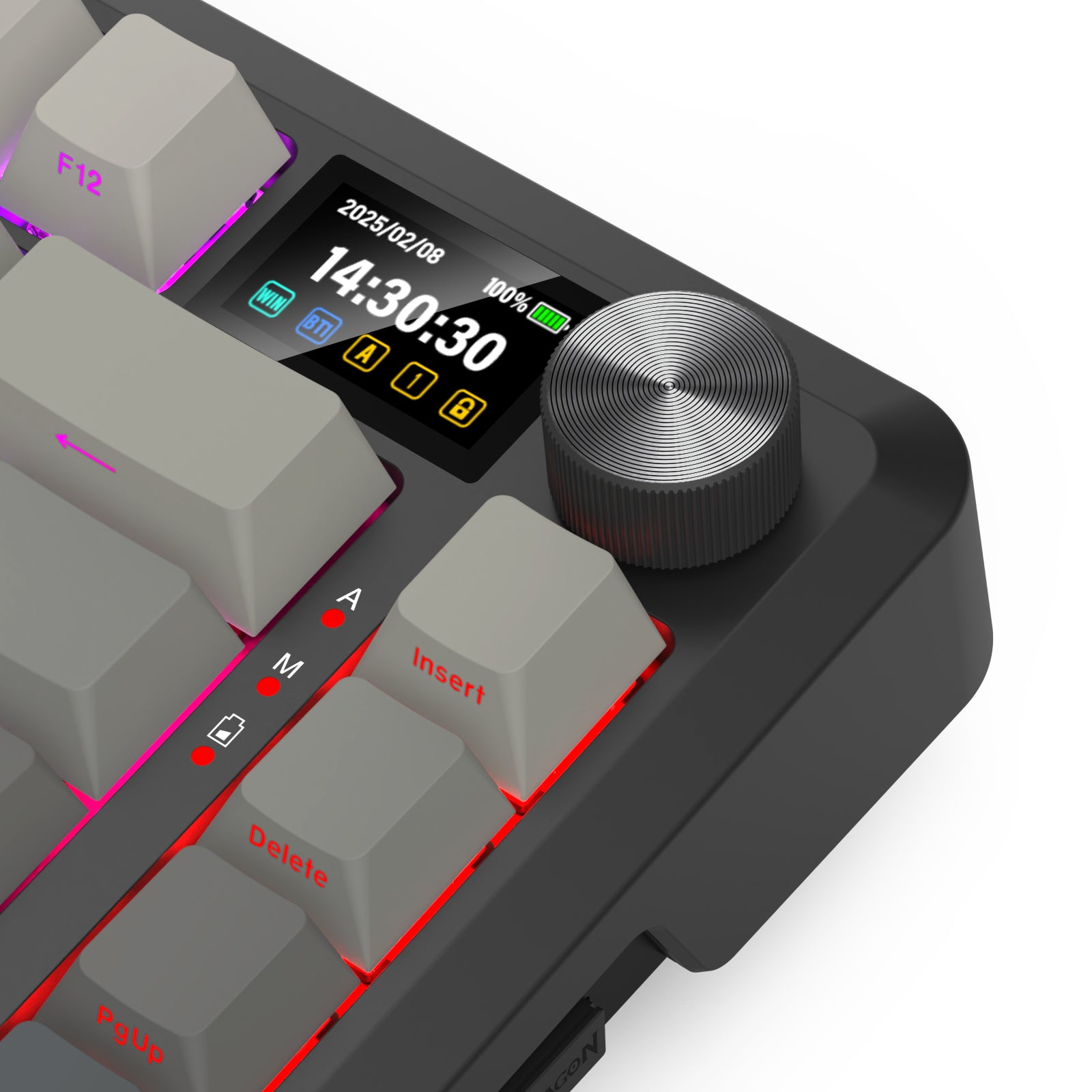 Redragon Behemoth K724SP-RGB-PRO Mechanical Keyboard with LCD Screen
