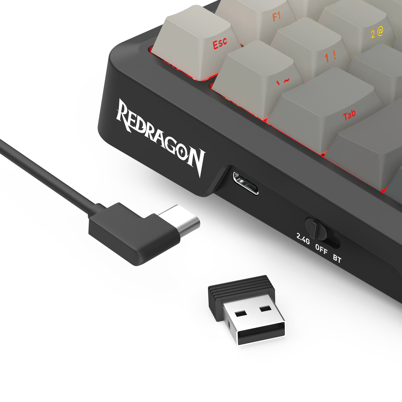 Redragon Behemoth K724SP-RGB-PRO Mechanical Keyboard with LCD Screen
