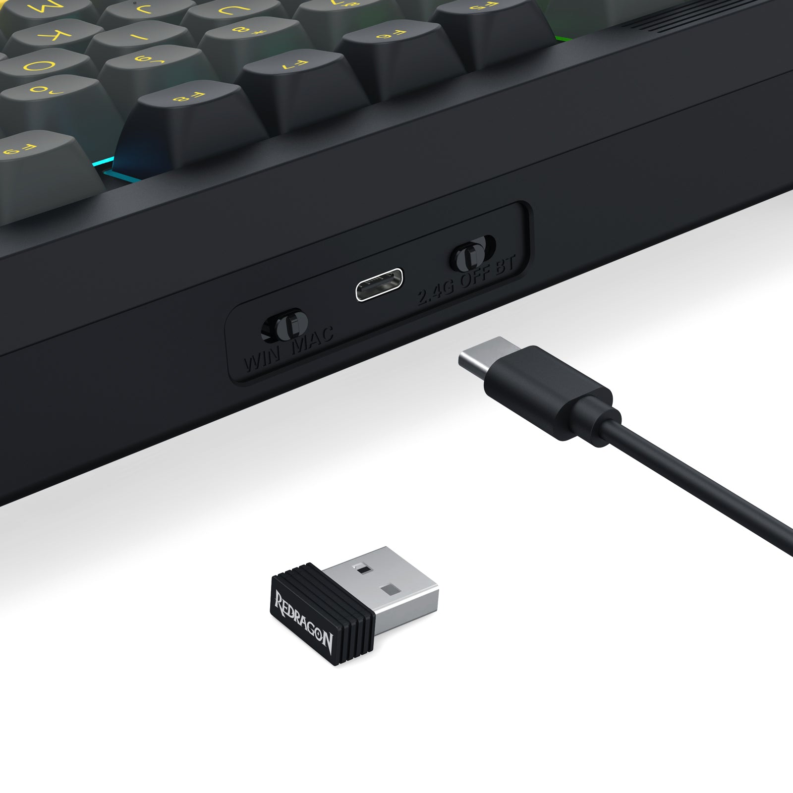 Redragon OTIIM Pro 3-Modes Connectivity 87 Keys Gasket
