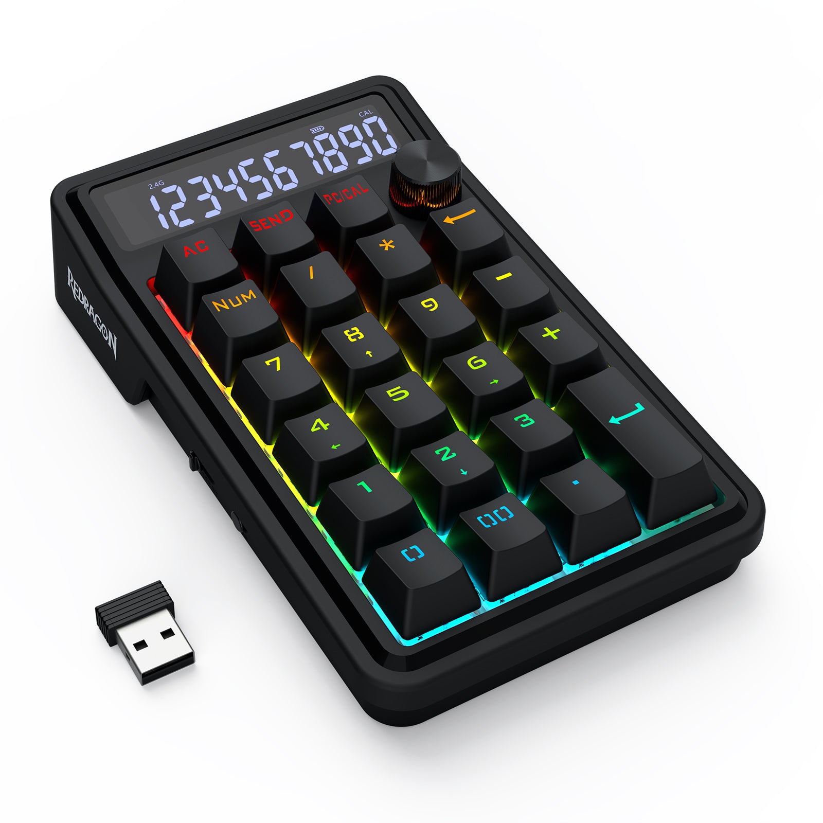 Redragon Cove Wireless K733 RGB Hot-Swappable Gasket Mounted Digital Mechanical Numpad