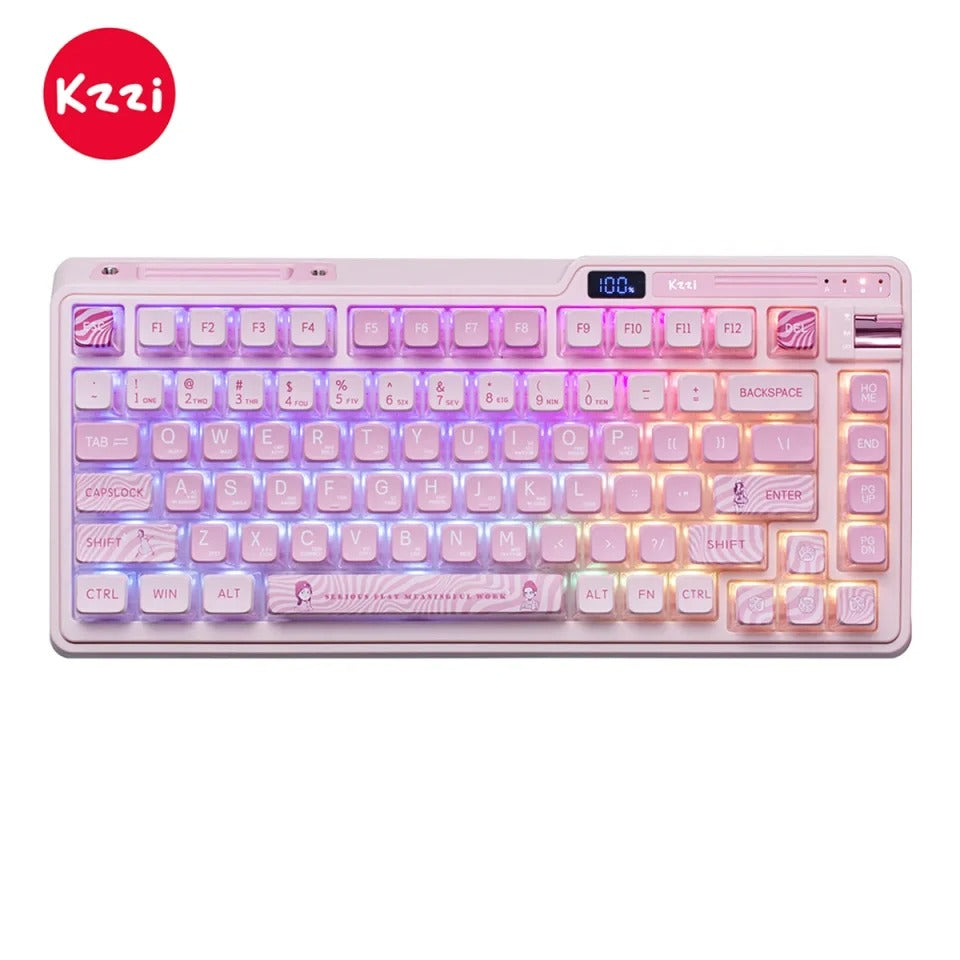 KZZI K75 Pro Tri-Mode RGB 82 Keys Hot-Swappable Mechanical