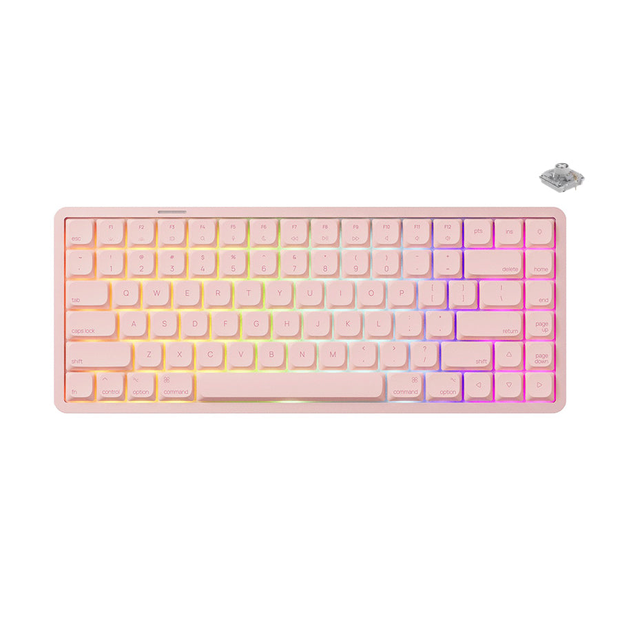 Akko Air 01 Low Profile Multi-Mode RGB Hot-Swappable Mechanical Keyboard (Pink)