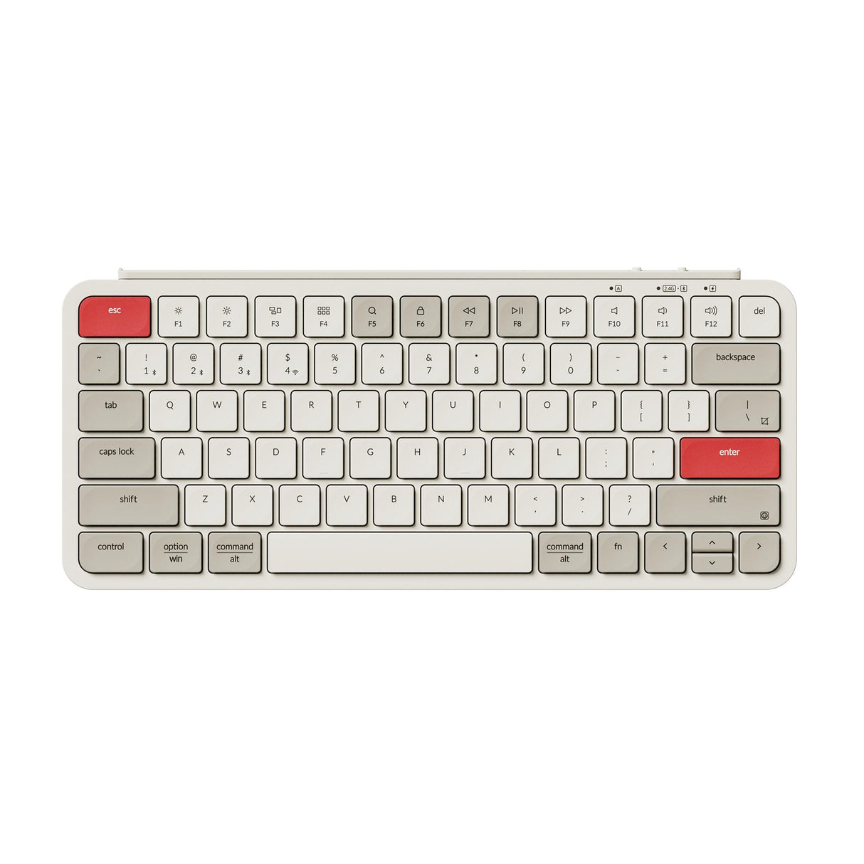 Keychron B1 Pro Ultra-Slim Compact Wireless Mechanical Keyboard (Retro Red) (B1P-K13)