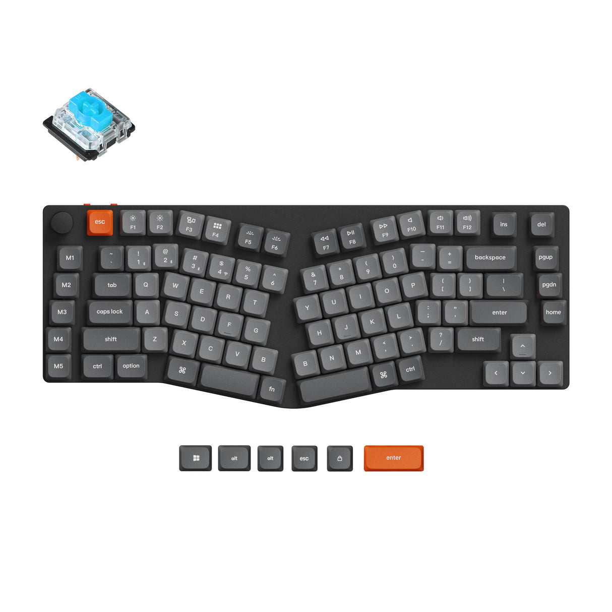 Keychron K15 Max QMK RGB Hot-Swappable 75% Alice Wireless Custom Mechanical Keyboard