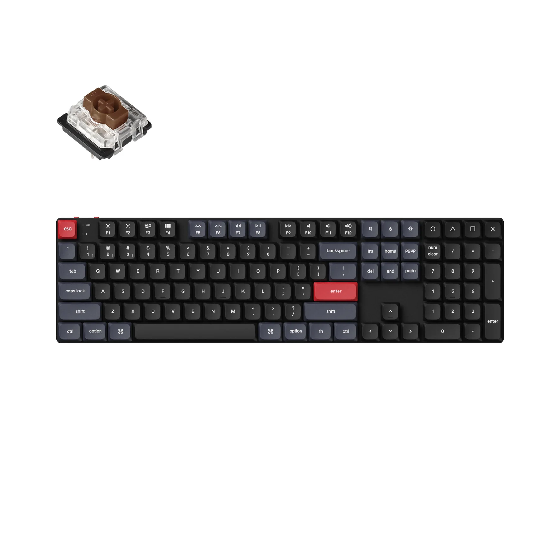 Keychron K5 Pro QMK/VIA RGB Backlight Low Profile Gateron Wireless Mechanical Keyboard - (K5P-B3)