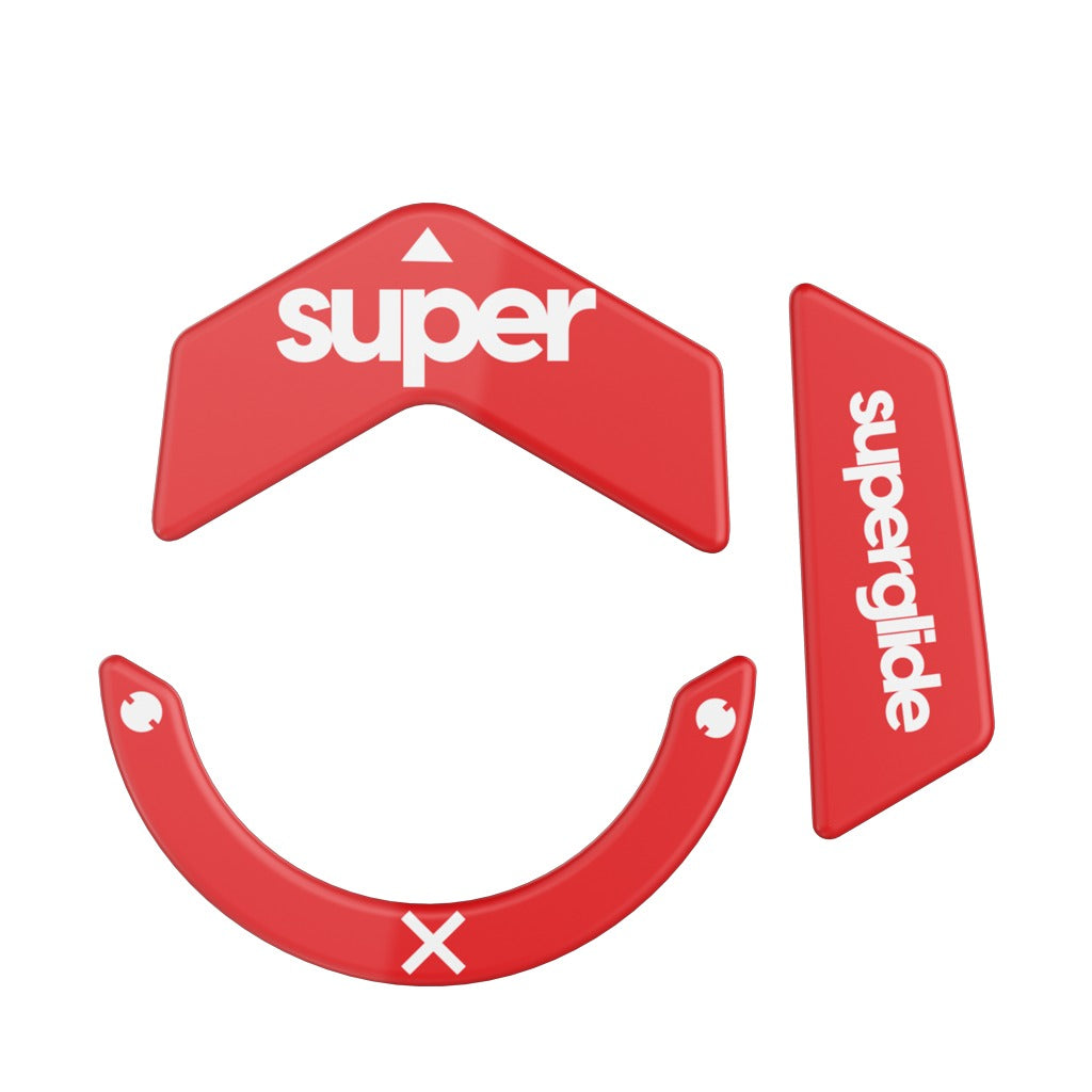 Pulsar Superglide 2 Glass Skates for Logitech G502X (Red) (L5XSGR2)