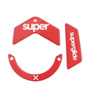Pulsar Superglide 2 Glass Skates for Logitech G502X (Red) (L5XSGR2)