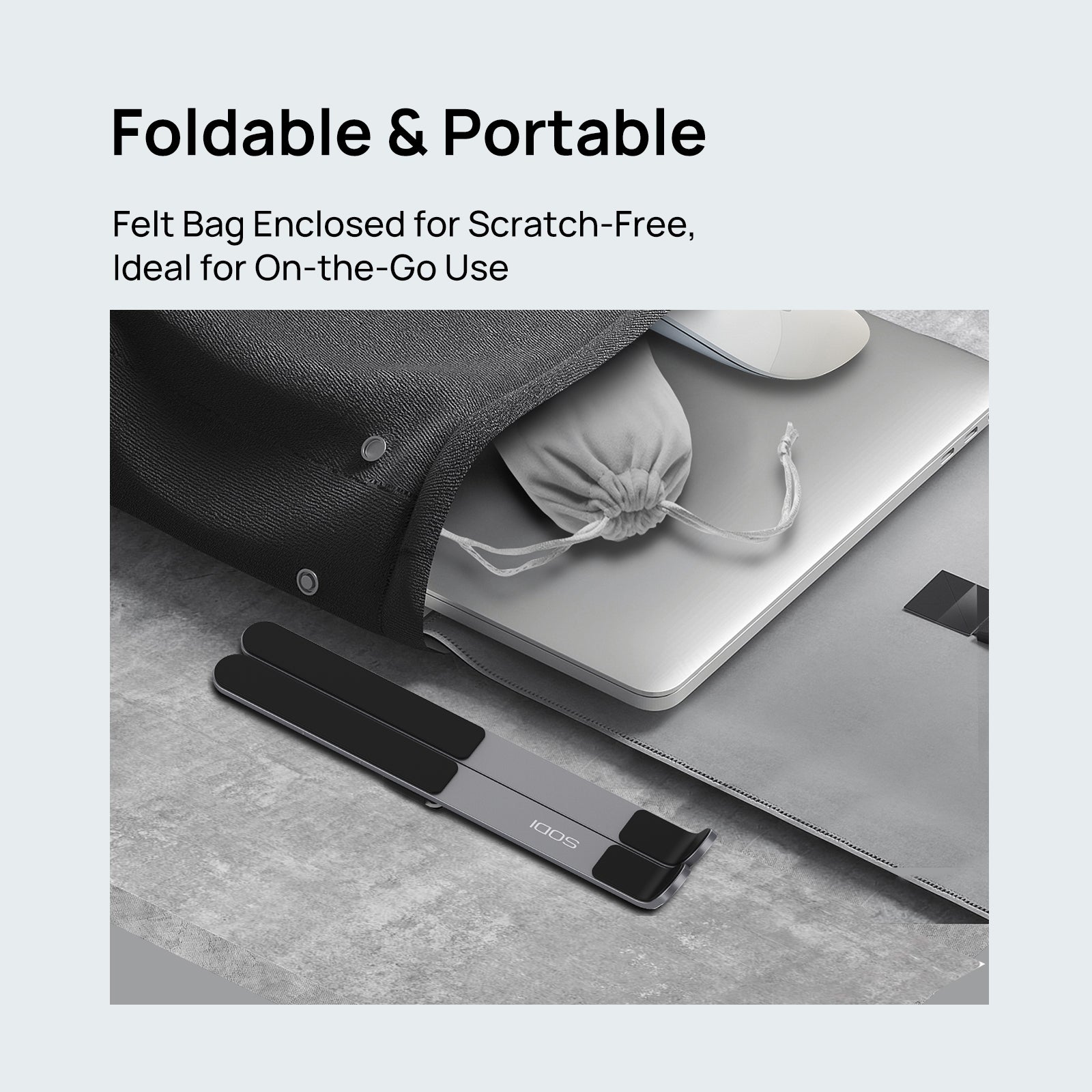 SODI 315 H-Shape Portable Laptop Stand (Black)