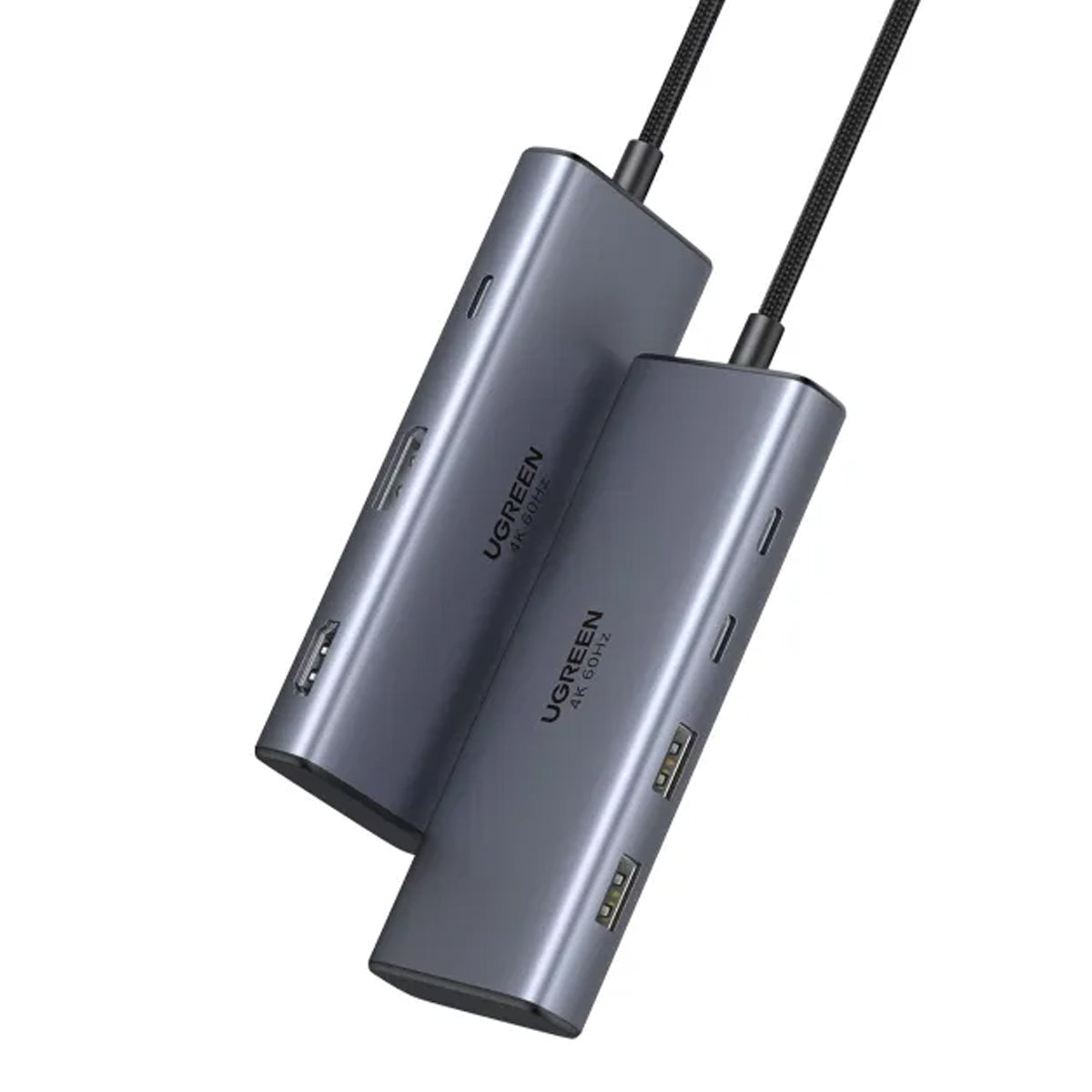 Ugreen USB-C to HDMI + DP + 2xUSB-C + 2xUSB-A (7-in-1) Hub - 15cm