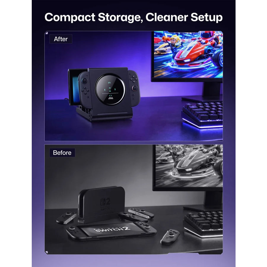 JSAUX 6-in-1 Gaming Dock for Nintendo Switch (Black) (HB0610)
