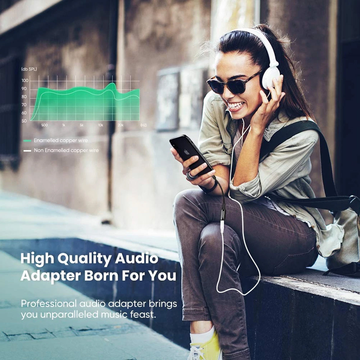 Ugreen Lightning to 3.5mm Female Audio Adapter - 0.1m (US211/70860)