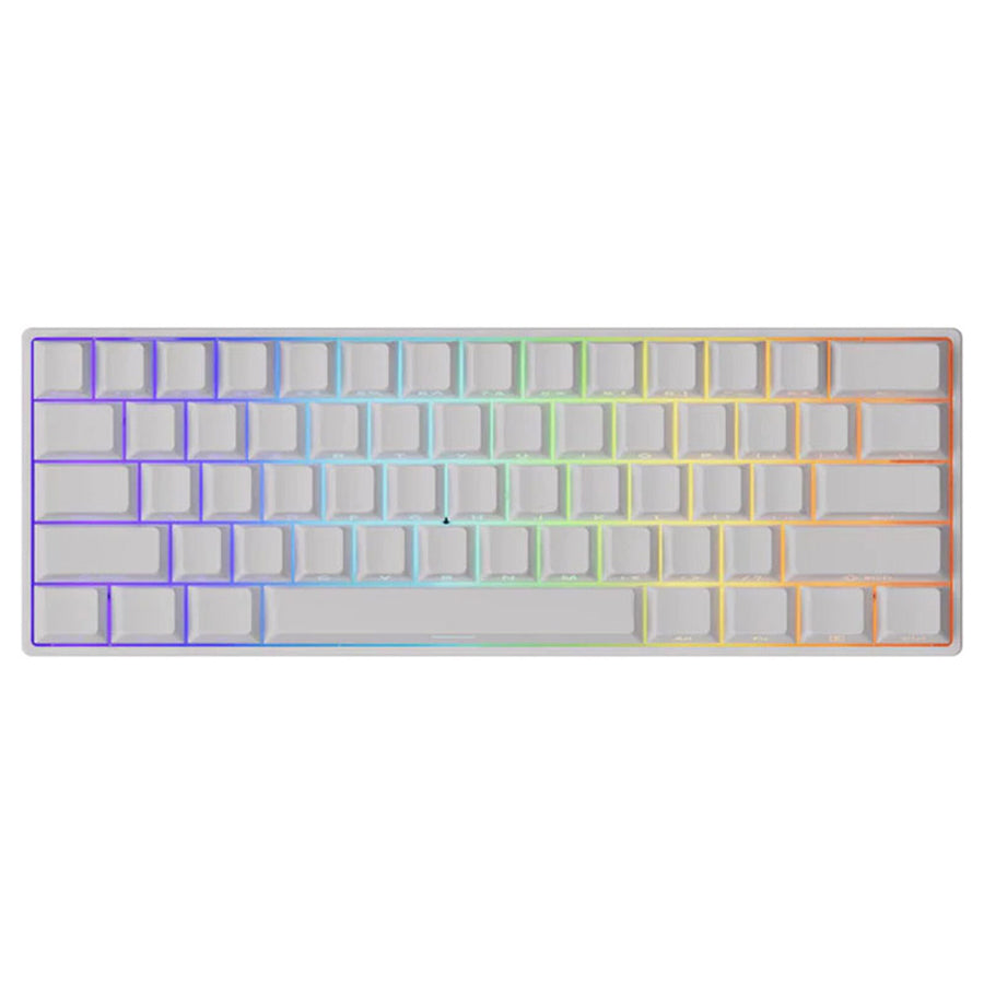 MonsGeek FUN60 Pro HE Shine-through White Wired RGB Magnetic Keyboard (Akko Glare Magnetic Switch)