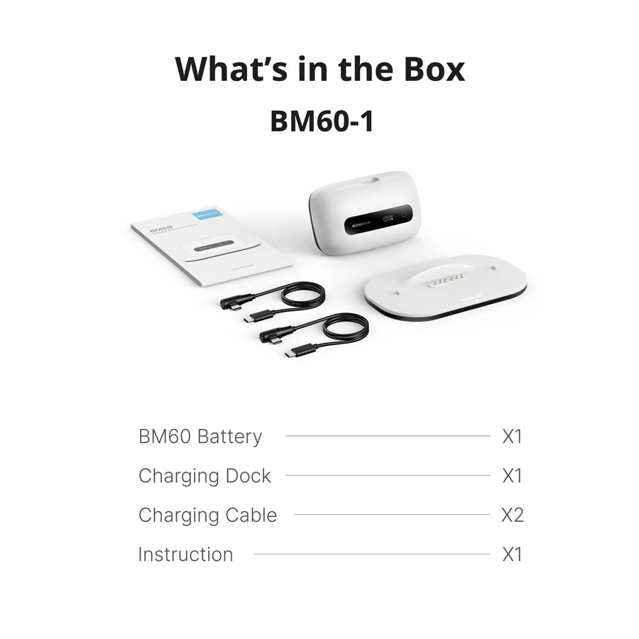 BoboVR BM60 Battery & Dock Combo