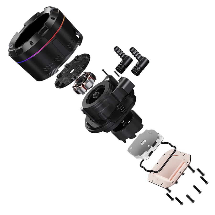 ID-Cooling SL360 XE LCD AIO Liquid CPU Cooler (Black, White)
