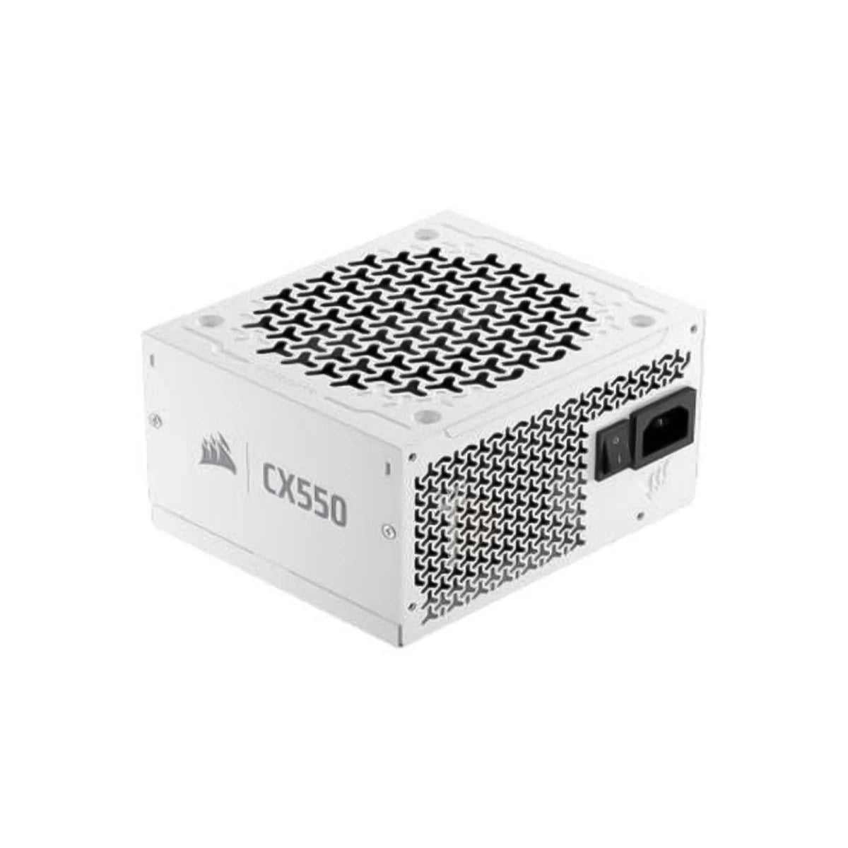 Corsair CX550 550W Cybenetics Silver ATX 3.1 PCIe Non-Modular ATX Power Supply (White)
