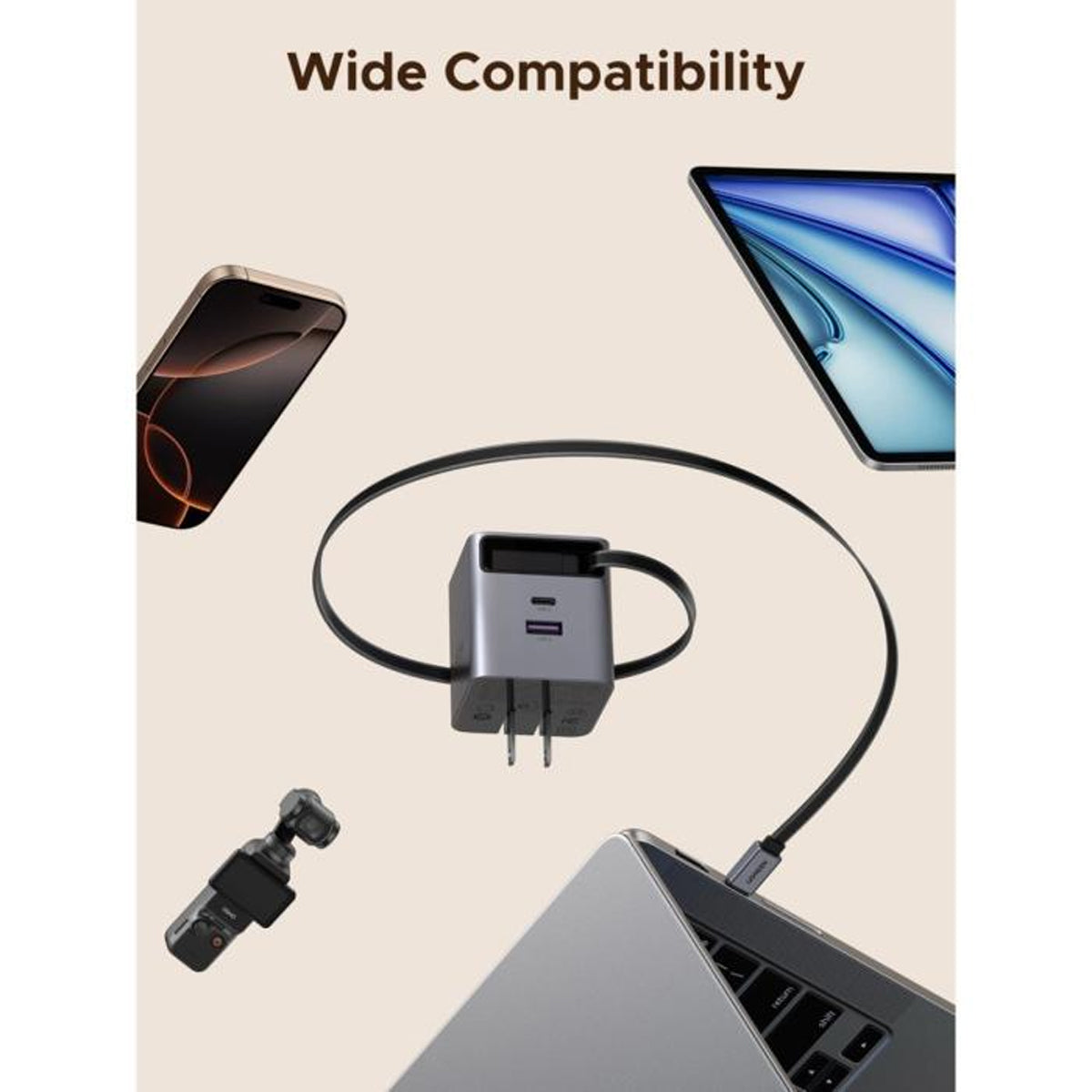 Ugreen Nexode Pro 65W 2xUSB-C + 1xUSB-A GaN Fast Charger