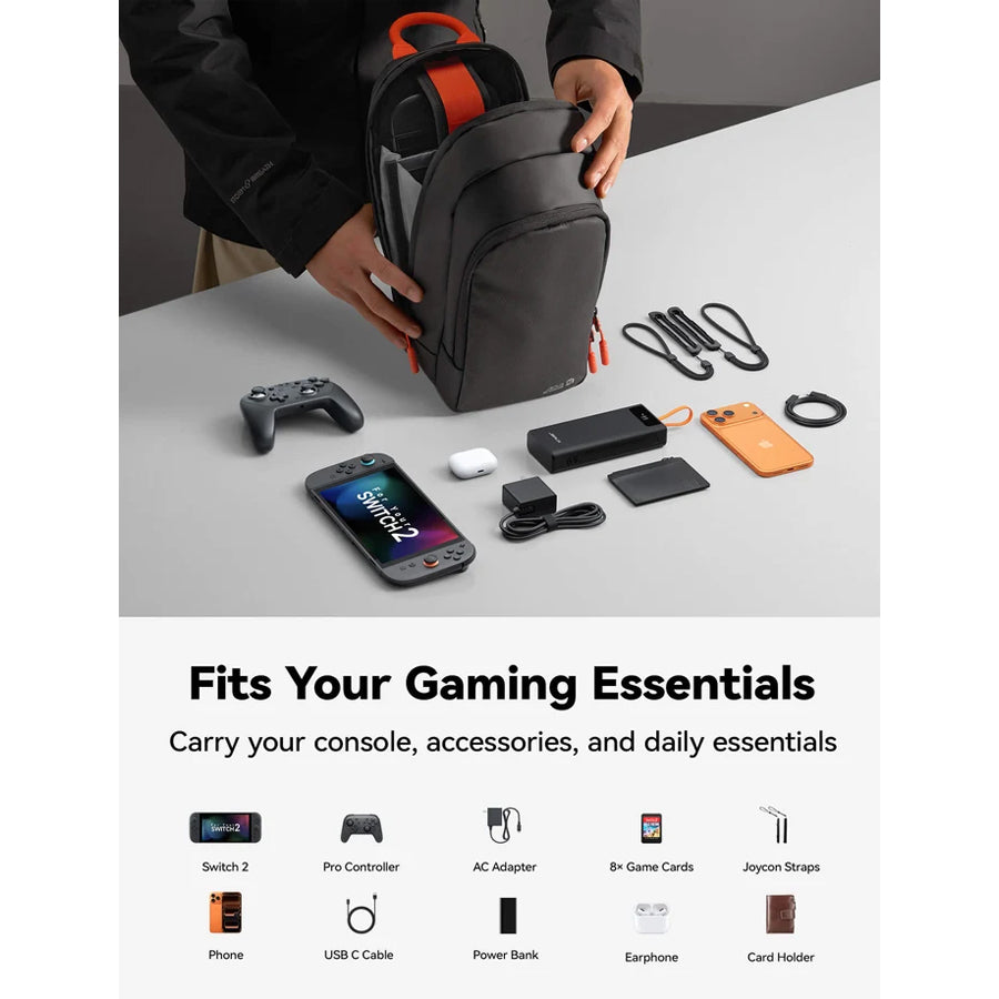 JSAUX Crossbody Sling Bag for Nintendo Switch/ Switch 2 (Black) (BG0131)