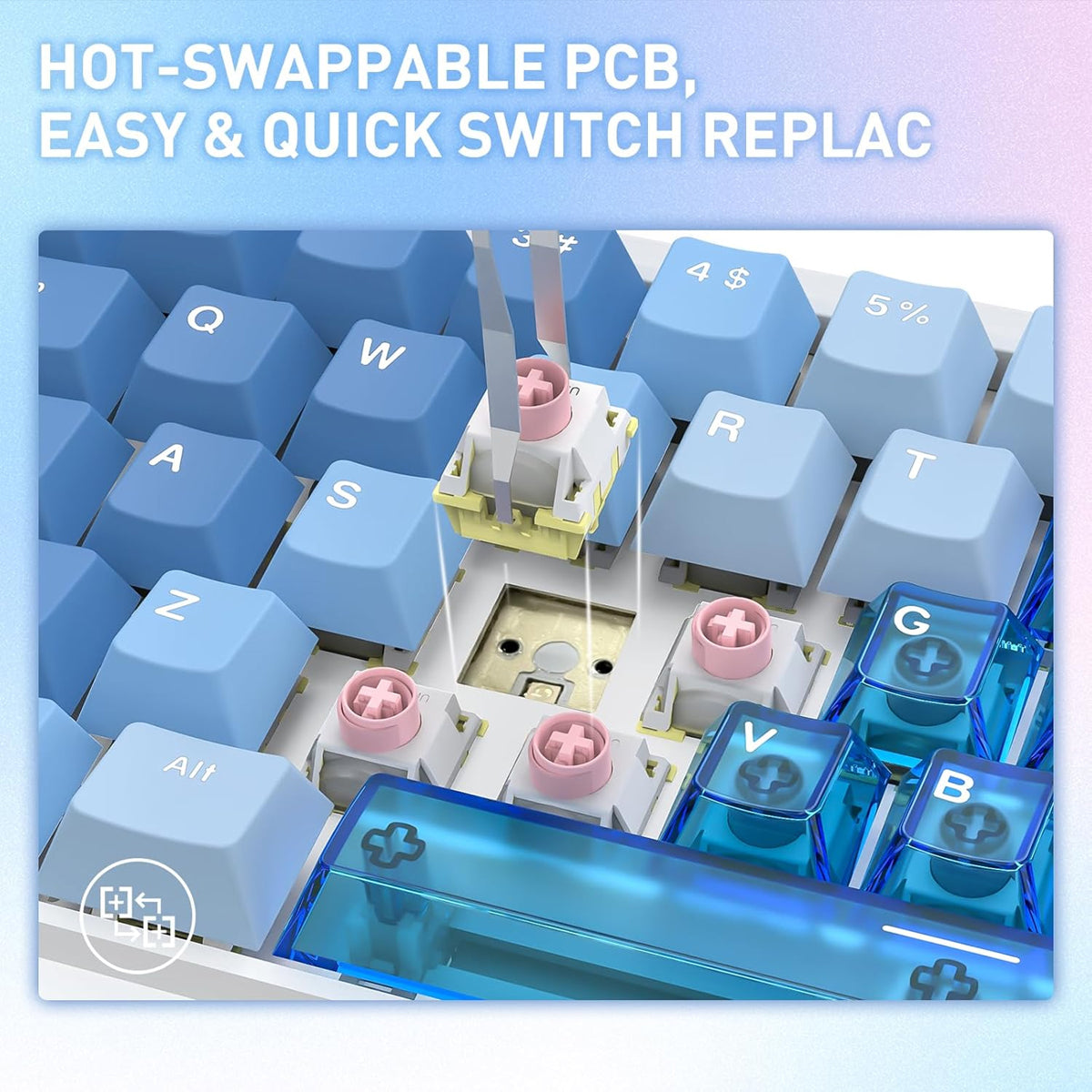 Redragon Nova Magnetic K709 RGB Hot-Swappable Wired 65% Keyboard with Rapid Trigger