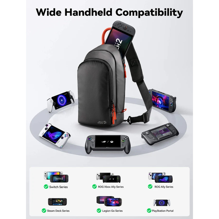 JSAUX Crossbody Sling Bag for Nintendo Switch/ Switch 2 (Black) (BG0131)