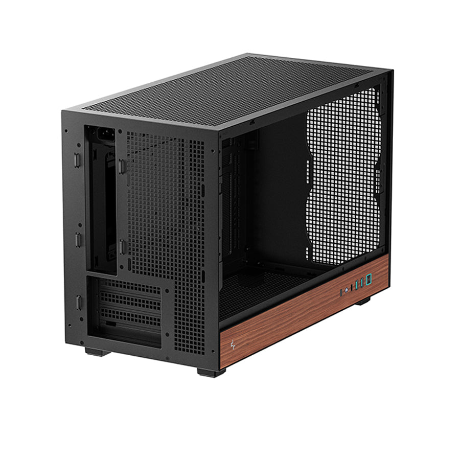 DeepCool CH260 Wood High Airflow Compact M-ATX Wood Grain PC Case