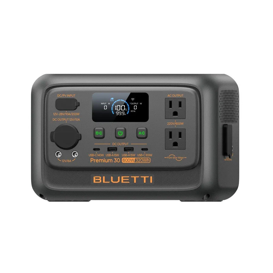 BLUETTI Premium 30 V2 Portable Power Station | 320Wh LiFePO4 Battery | 600W AC Output & 140W USB-C