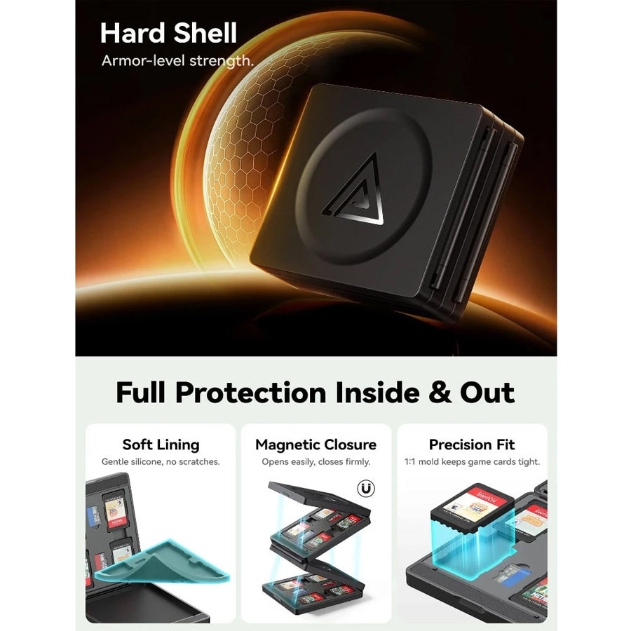JSAUX Game Card Case 24 for Nintendo Switch 2 (Black) (BG0125)