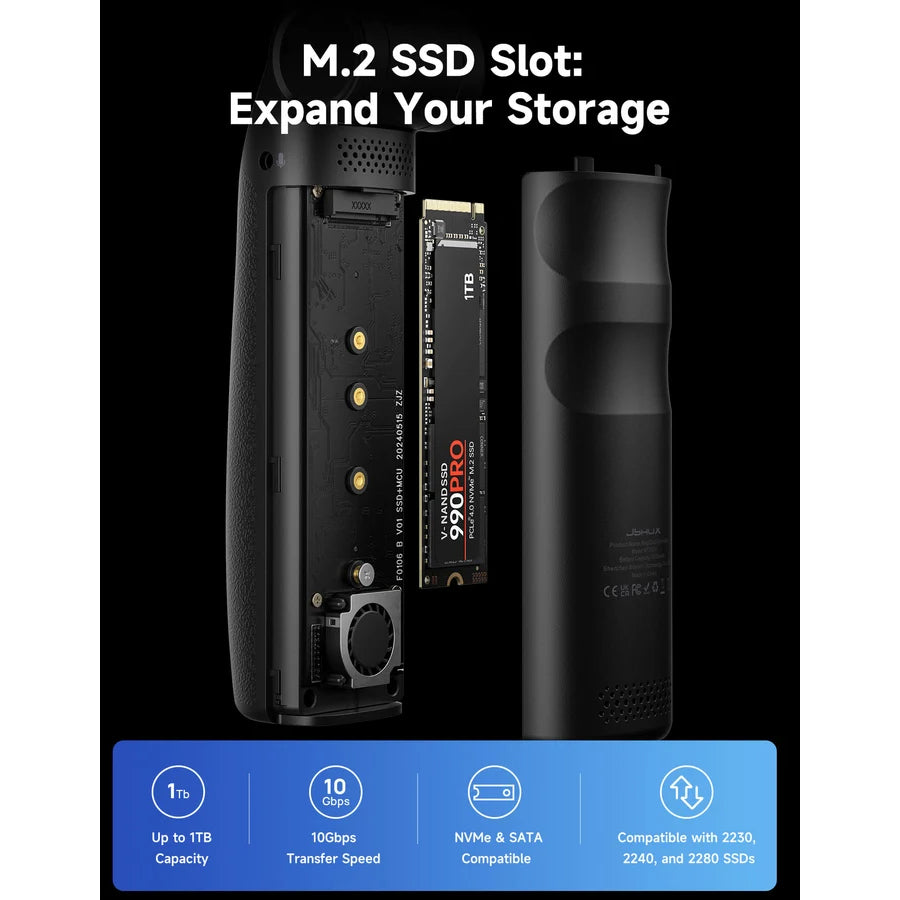 JSAUX MagCool OmniGrip Magnetic Cooling Multi-functional Shooting Handle (Black) (AF2003)