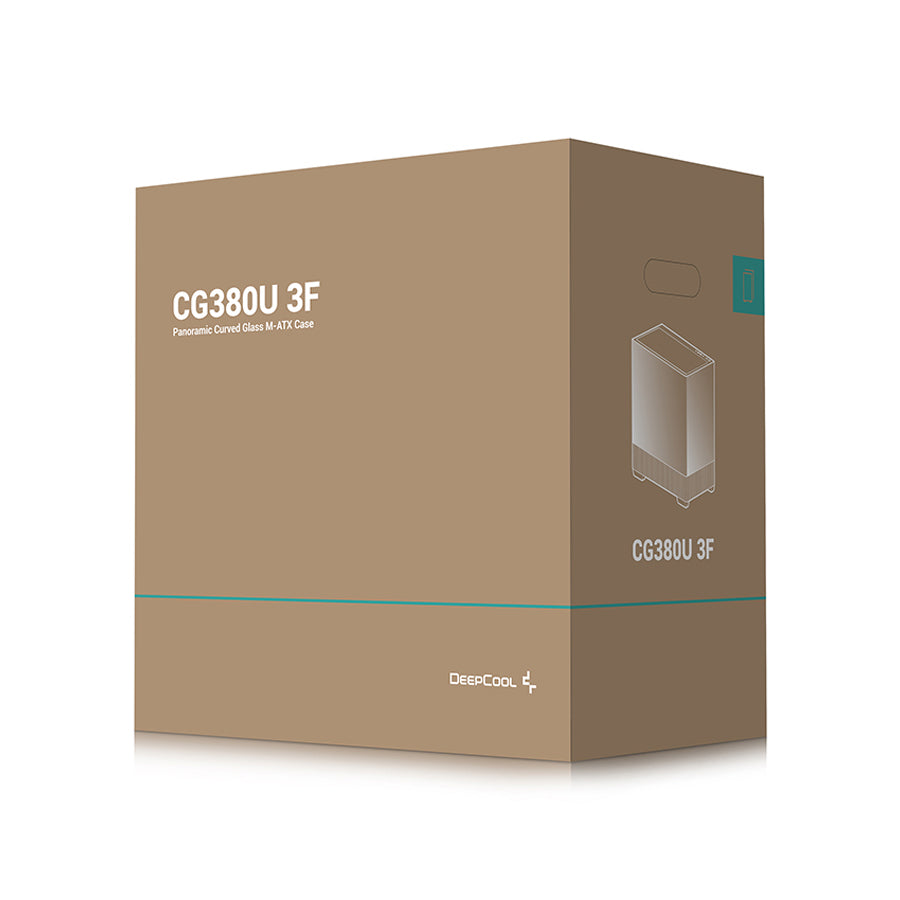 DeepCool CG380U 3F Panoramic Curved Glass M-ATX PC Case