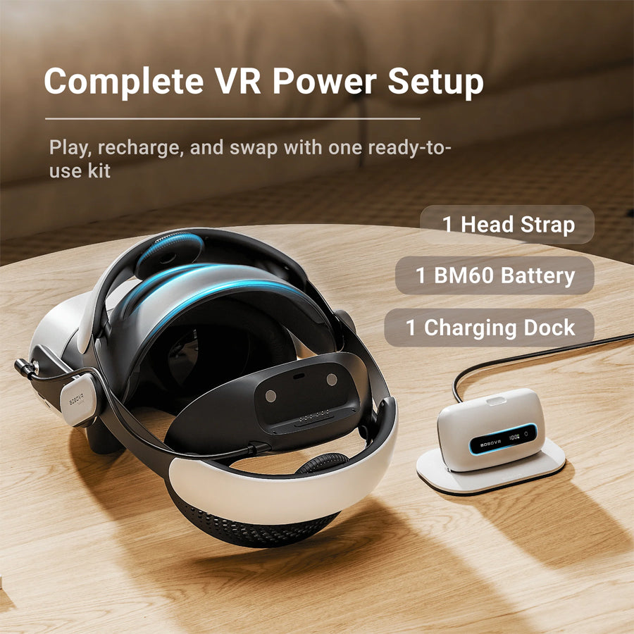 BoboVR M3 Pro+ Battery Strap Compatible w/ Meta Quest 3/3S