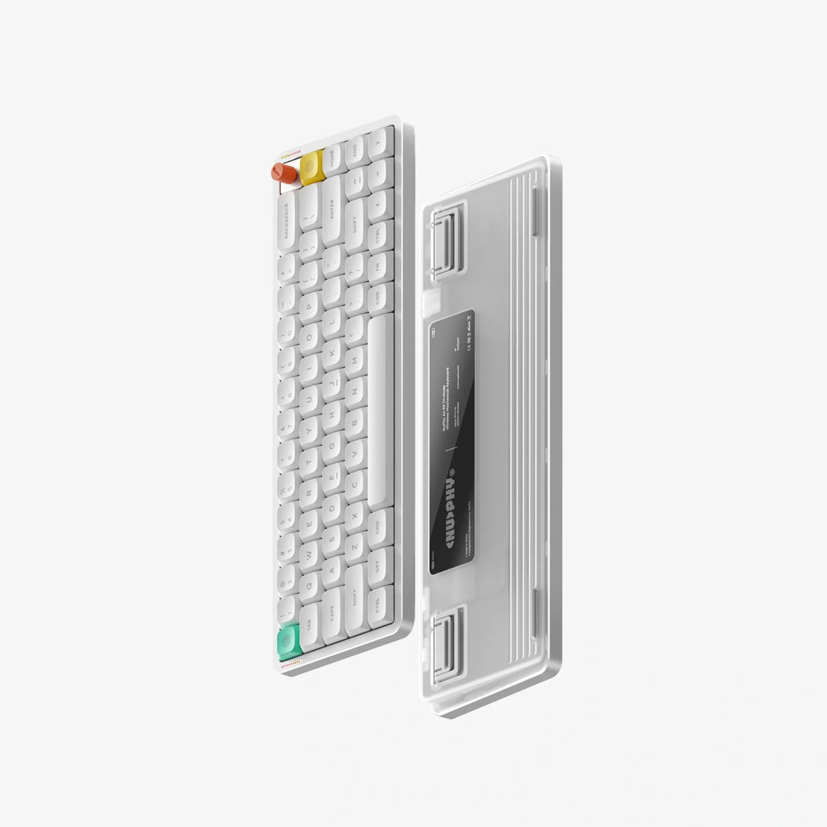 NuPhy Air65 V3 Low-Profile Hot-Swappable RGB Wireless Mechanical Keyboard - Nova White