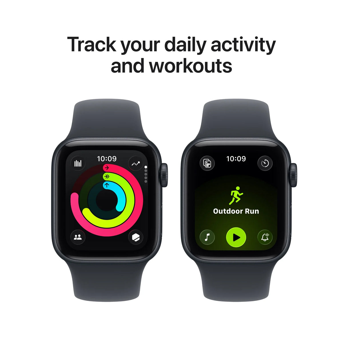 Apple Watch SE 3 GPS 44mm Aluminum Case with Midnight Sport Band M/L (Midnight) (MEHQ4X/A)