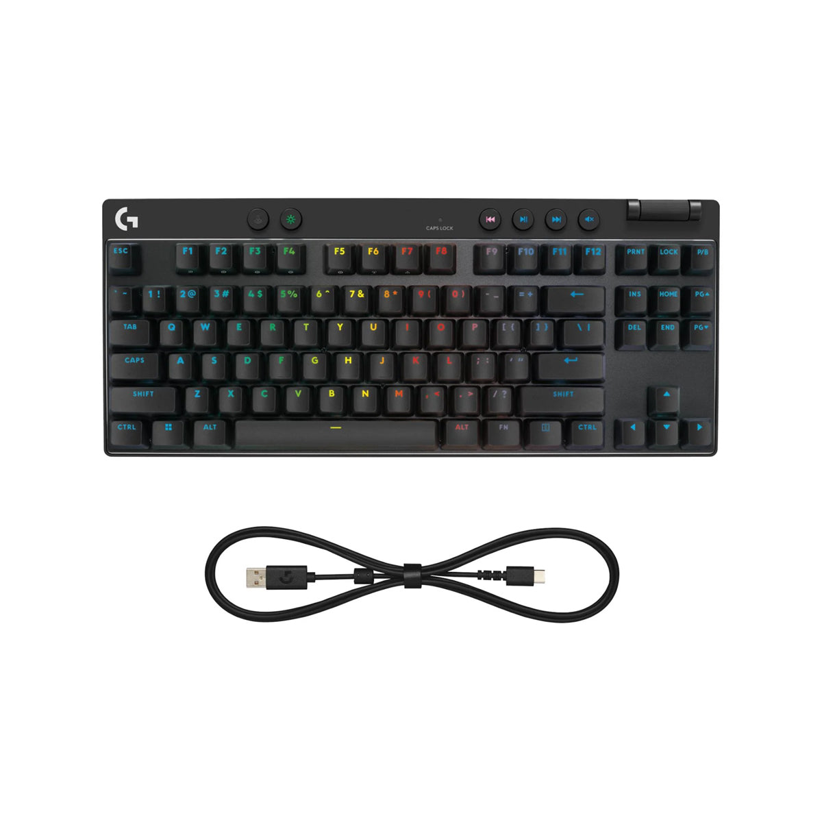 Logitech G Pro TKL Rapid Wired Gaming Keyboard with Analog Switches