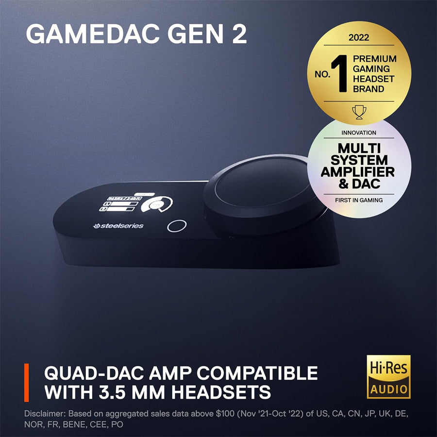 SteelSeries GameDAC Gen2 Hi-Res Certified DAC