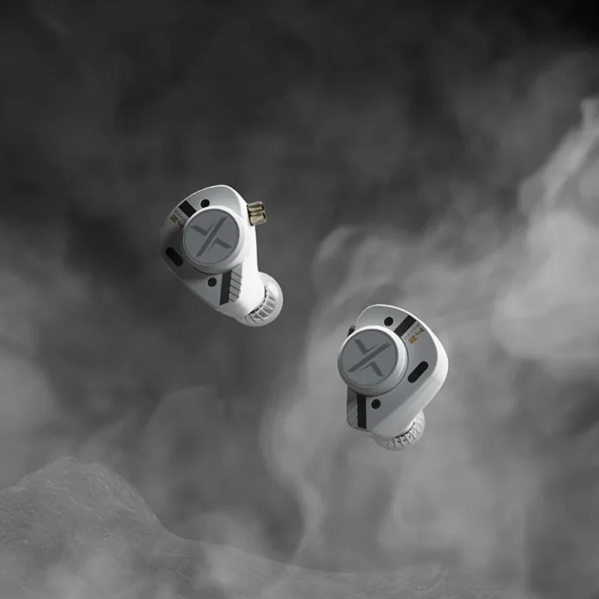 ooopusX Op.24 2DD + 4BA In-Ear Monitor without Mic (3.5mm) (Silver)