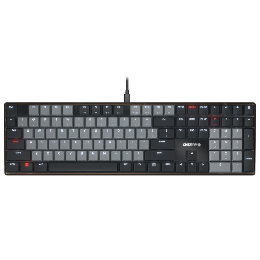 Cherry KC 500 MX LP Low-Profile Mechanical Keyboard (Black) (Cherry MX LP 2.0 Ivory Switch)