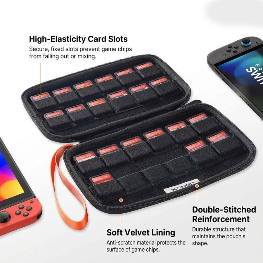 JSAUX Mini Multi-Card Case 24 for Nintendo Switch 2 (Black) (BG0142)