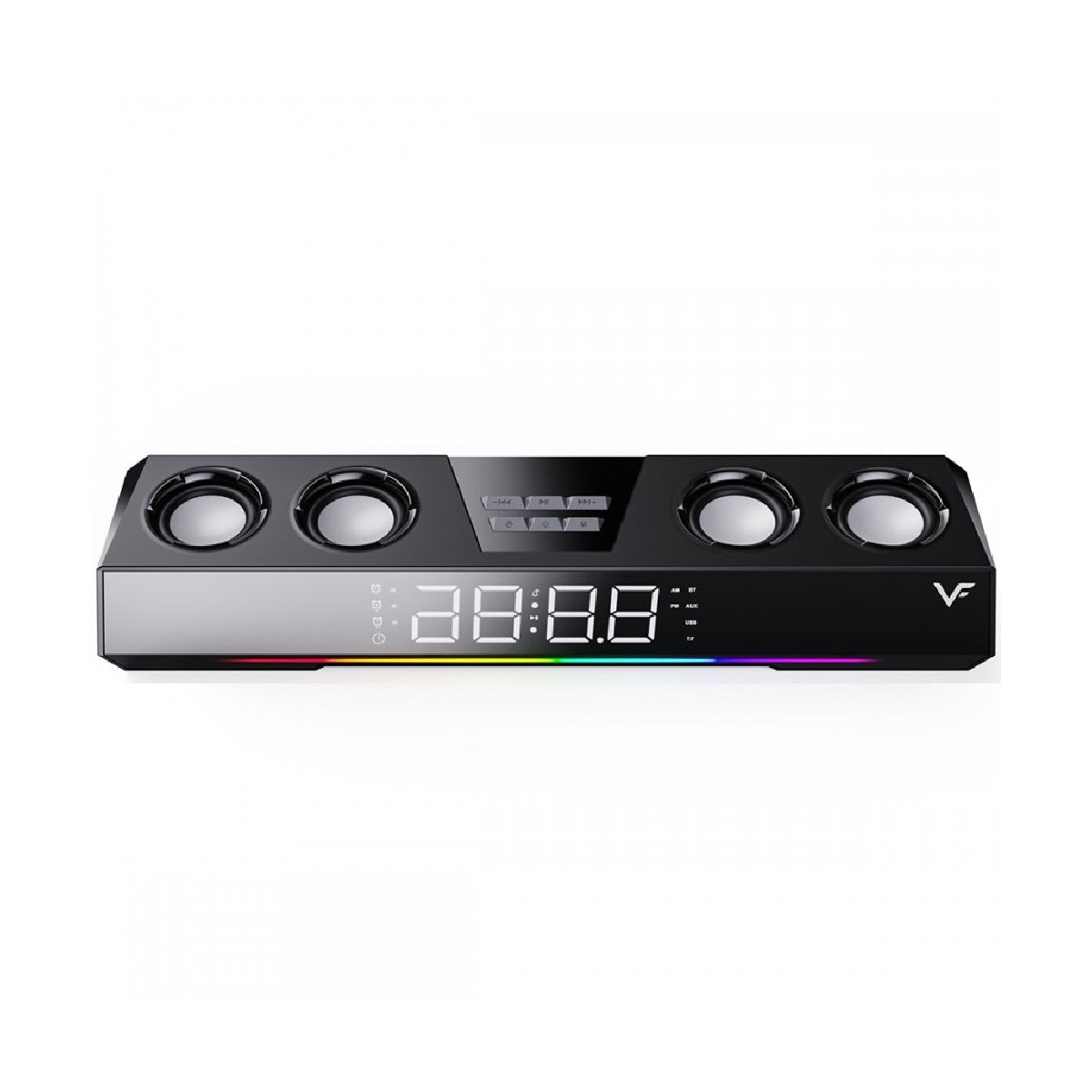 VF Vinnfier Hyperbar U90BT RGB Wireless Portable Soundbar with Alarm Clock Function