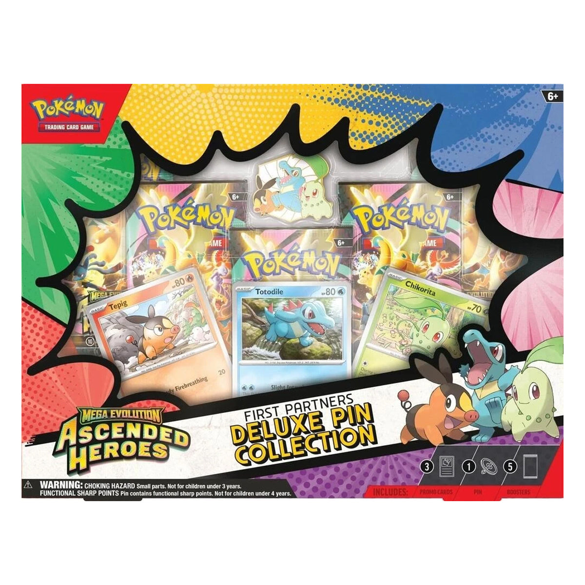 Pokemon Trading Card Game Mega Evolution Ascended Heroes First Partners Deluxe Pin Collection