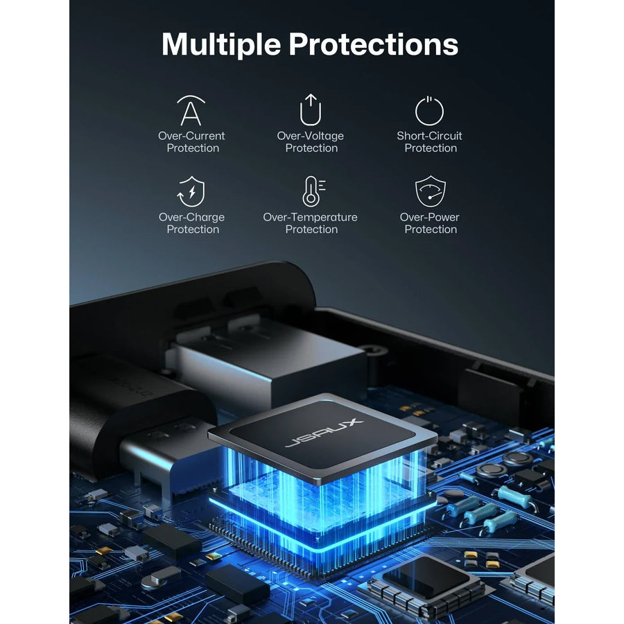 JSAUX Portable Power Bank 20000mAh 65W (Black) (PB6504)