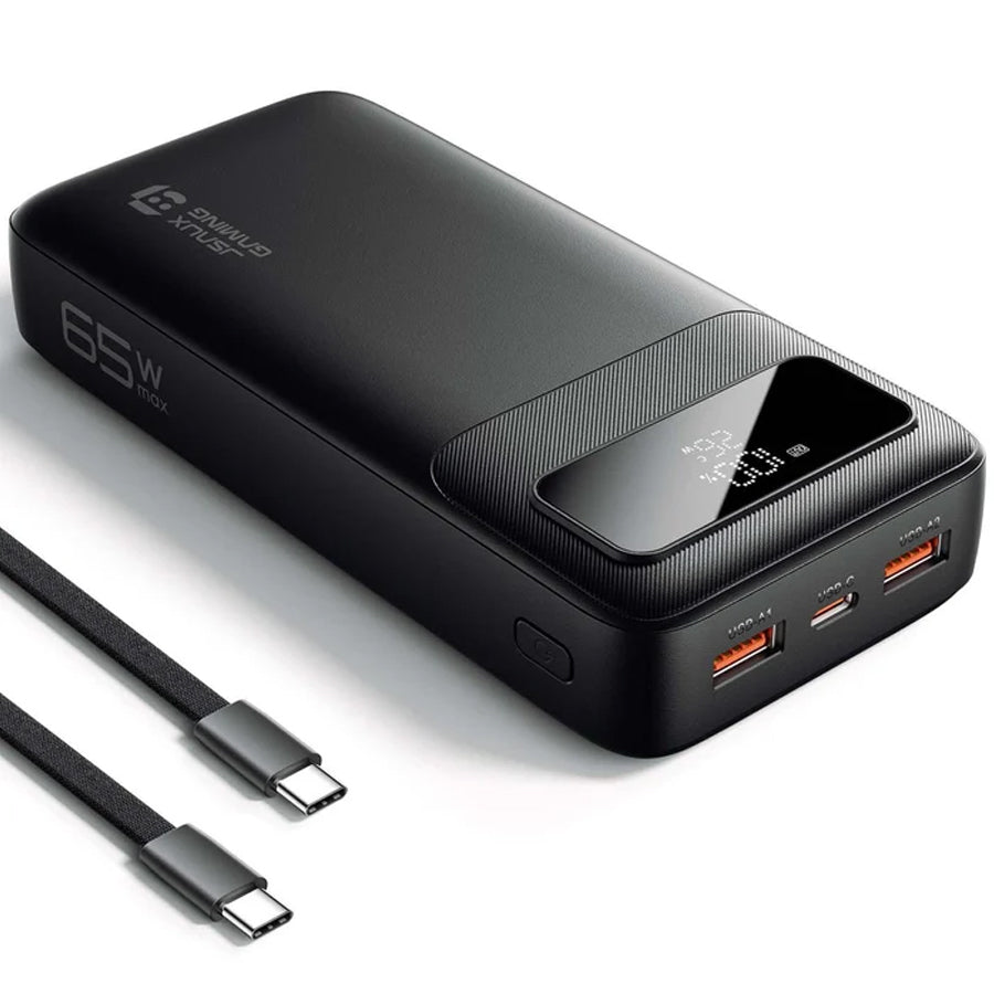JSAUX Portable Power Bank 20000mAh 65W (Black) (PB6504)