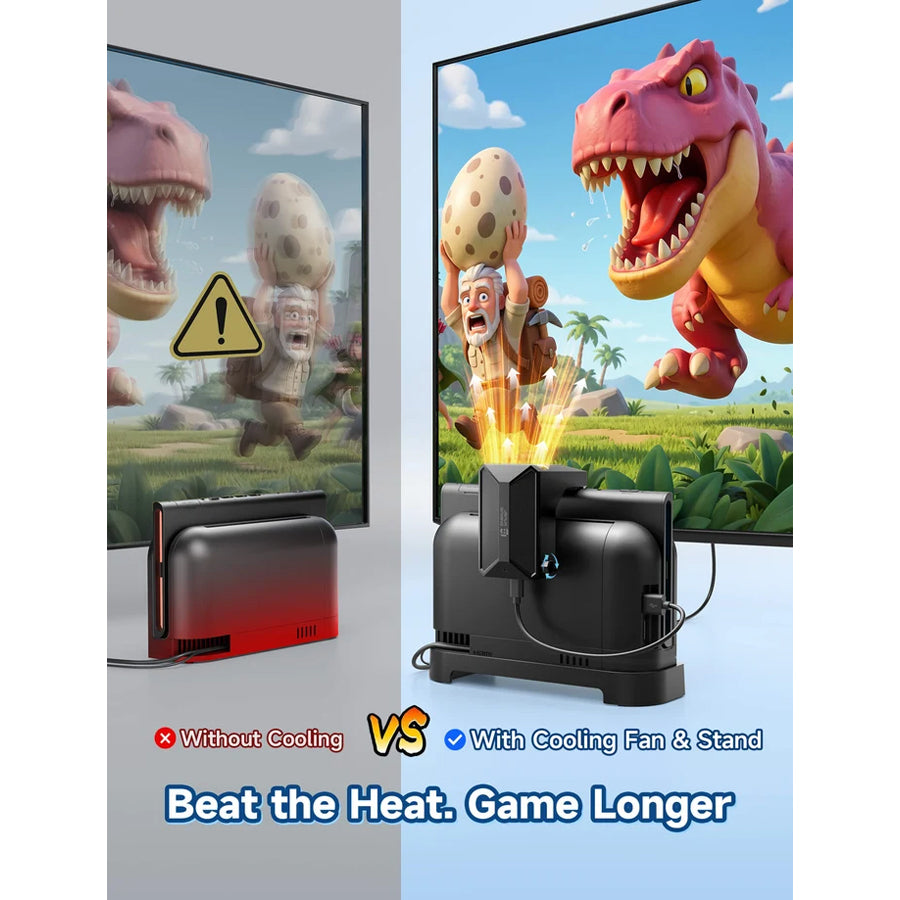 JSAUX Intelligent Cooling Platform for Nintendo Switch 2 (Black) (GP0203)