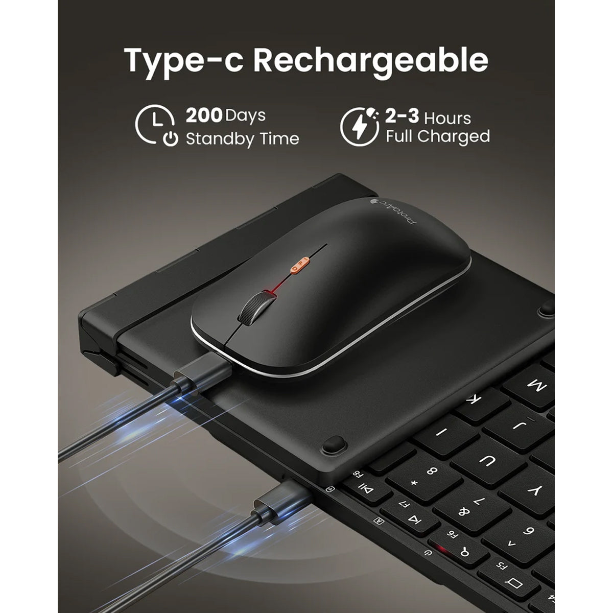 ProtoArc XKM01 Pro Foldable Full-Size Keyboard and Mouse Combo
