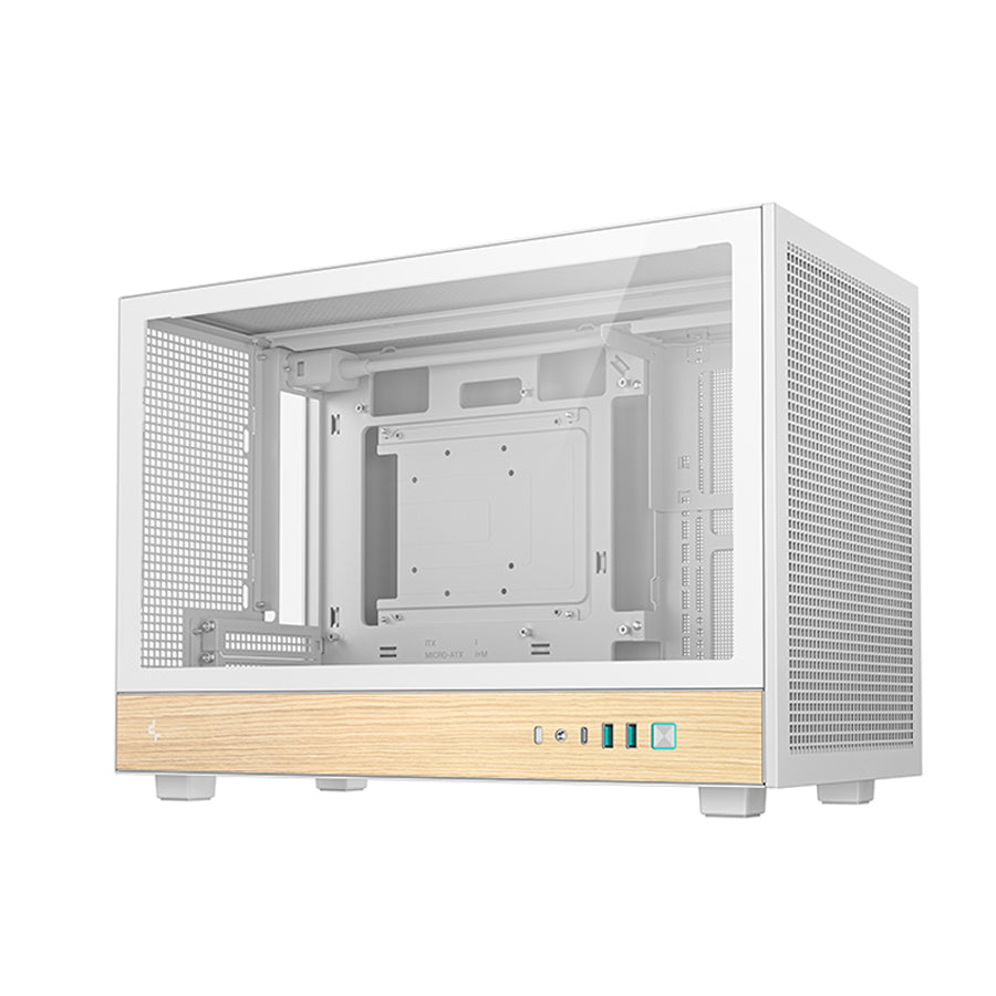 DeepCool CH260 Wood High Airflow Compact M-ATX Wood Grain PC Case