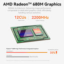 Beelink EQR6-LP AMD Ryzen 7 6800U Processor (24GB RAM+500GB SSD | 32GB RAM+1TB SSD) Windows 11 Pro