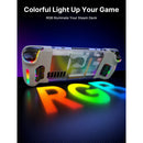 JSAUX RGB & Vents Transparent Back Plate for Steam Deck OLED