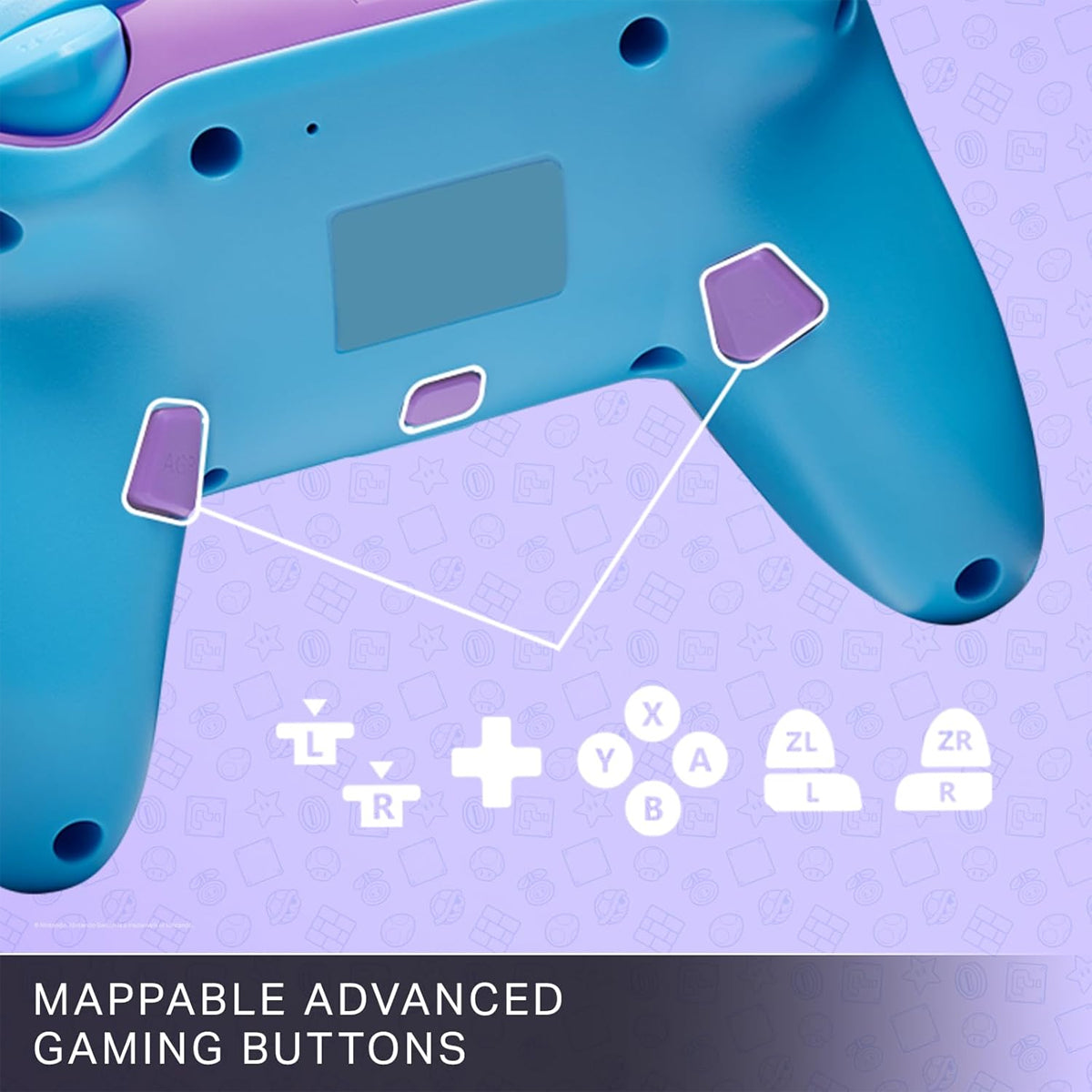 PowerA Super Mario Enhanced Wireless Controller for Nintendo Switch (Color Splash Heroes)