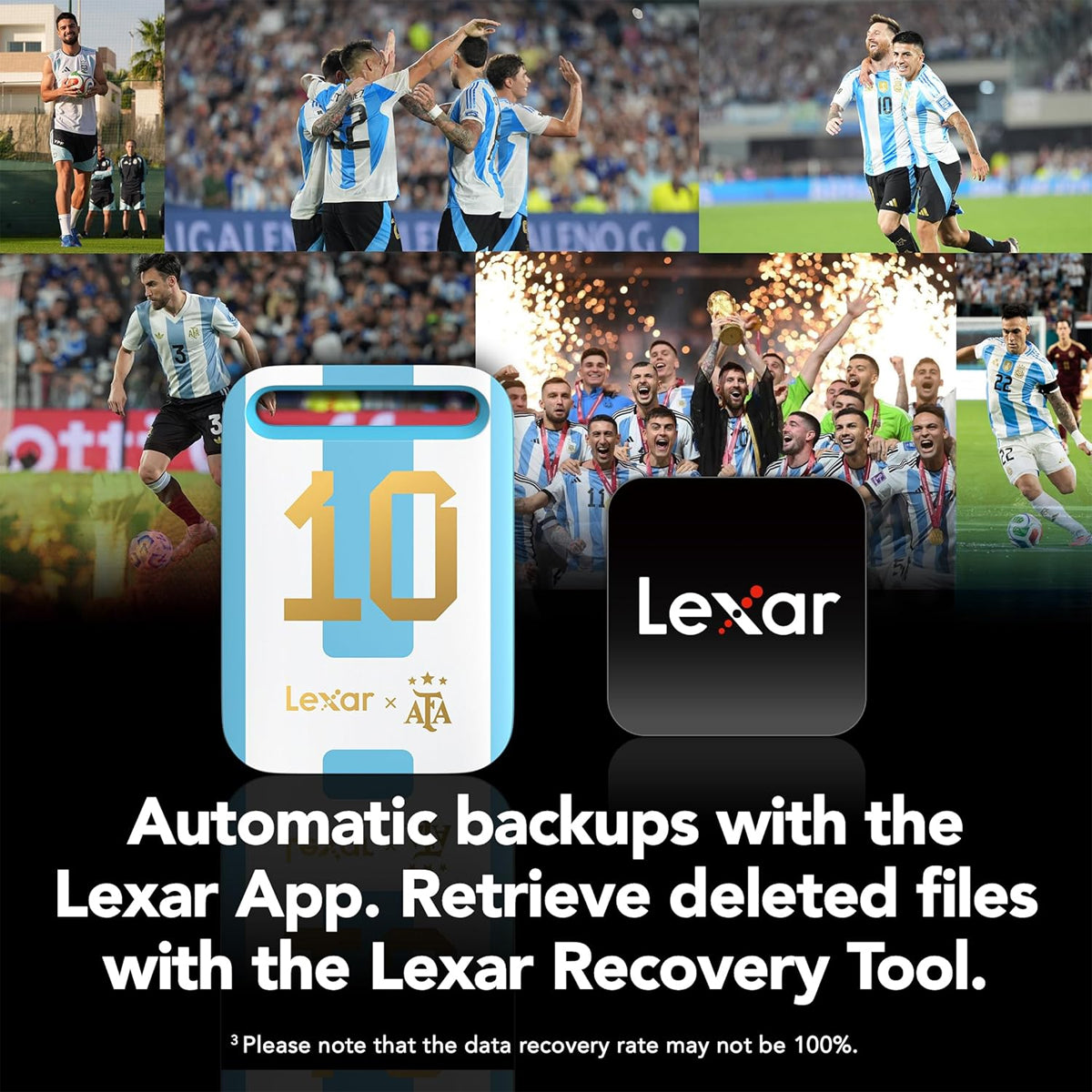 Lexar Air Elite Legends Series AFA Edition SL260 512GB USB 3.2 Gen 1 Portable SSD