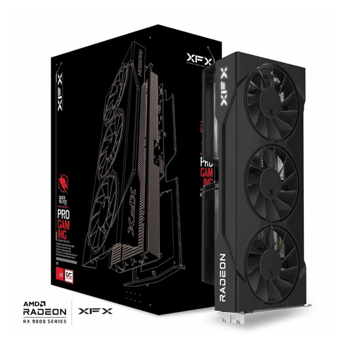 XFX Swift AMD Radeon RX 9060 XT OC Triple Fan Gaming Ed. 16GB GDDR6 Graphics Card