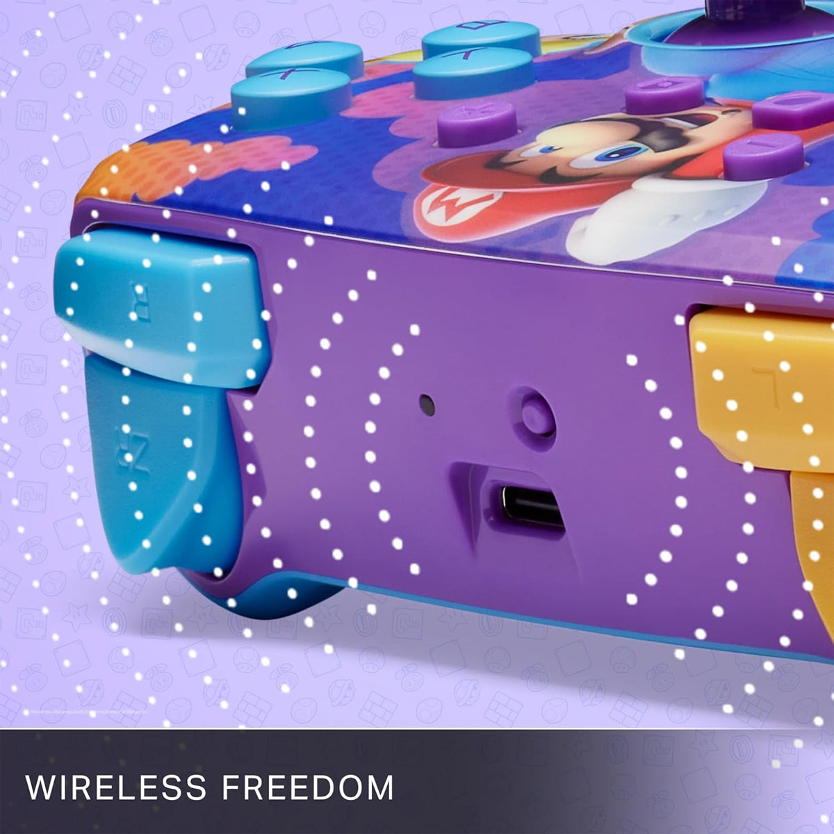 PowerA Super Mario Enhanced Wireless Controller for Nintendo Switch (Color Splash Heroes)