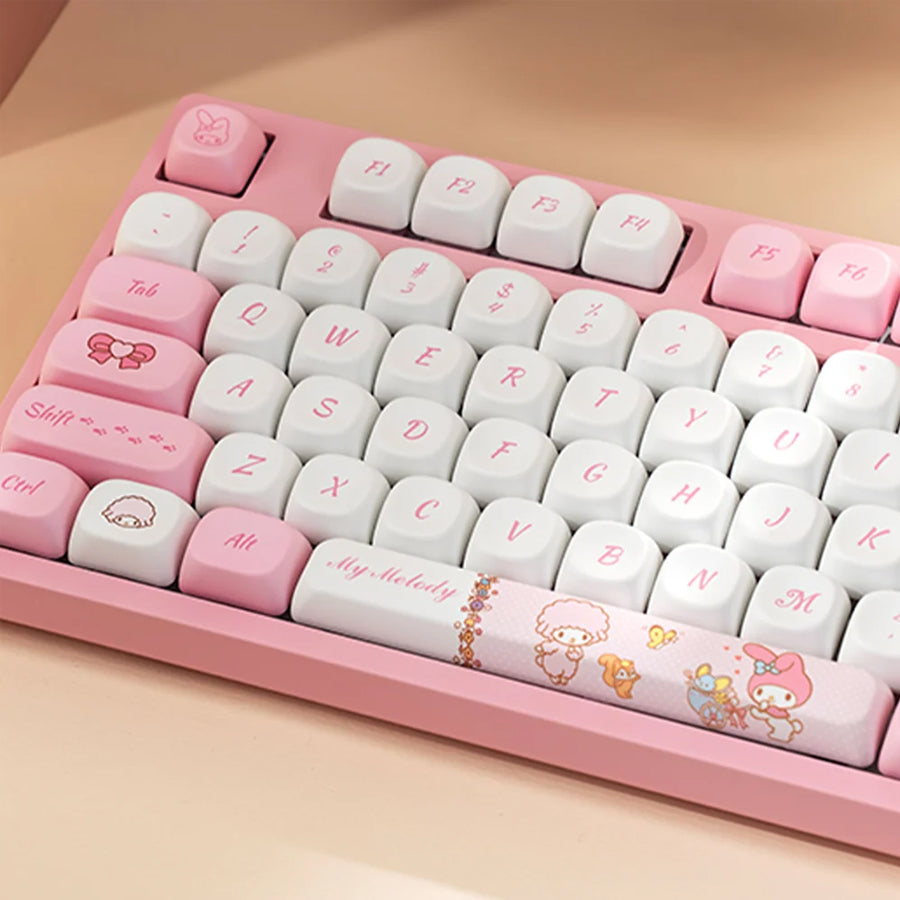 Akko My Melody 3108RF V3 Dual-Mode Mechanical Keyboard (Akko Frost Pink Switch)